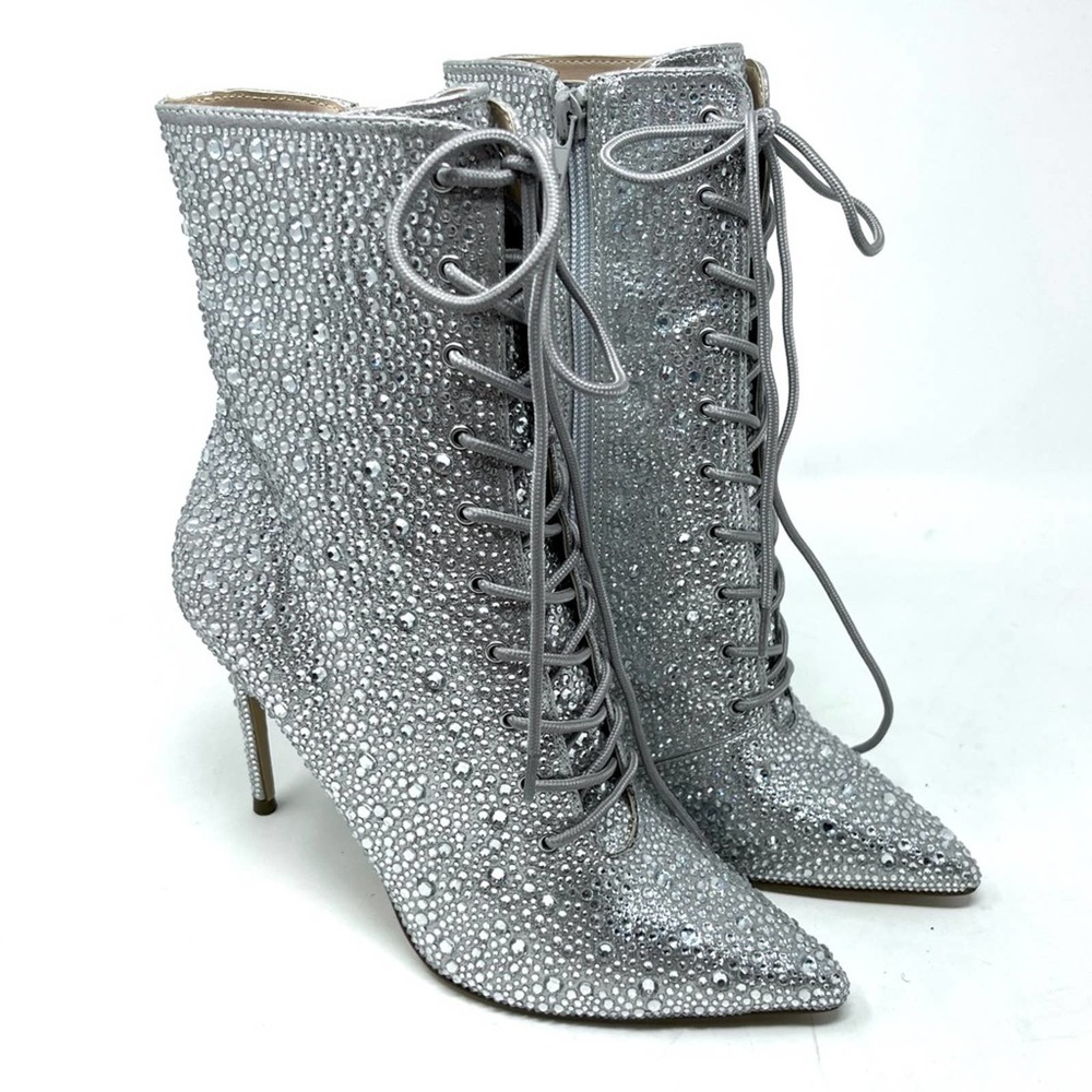Steve Madden Valency Rhinestones Heeled Boots